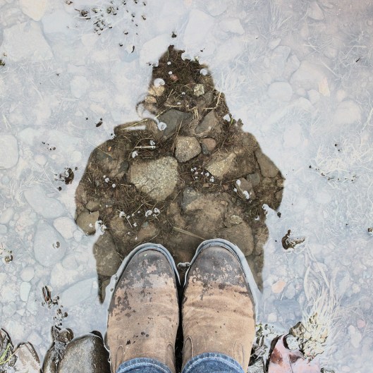 boots and shadow reflection